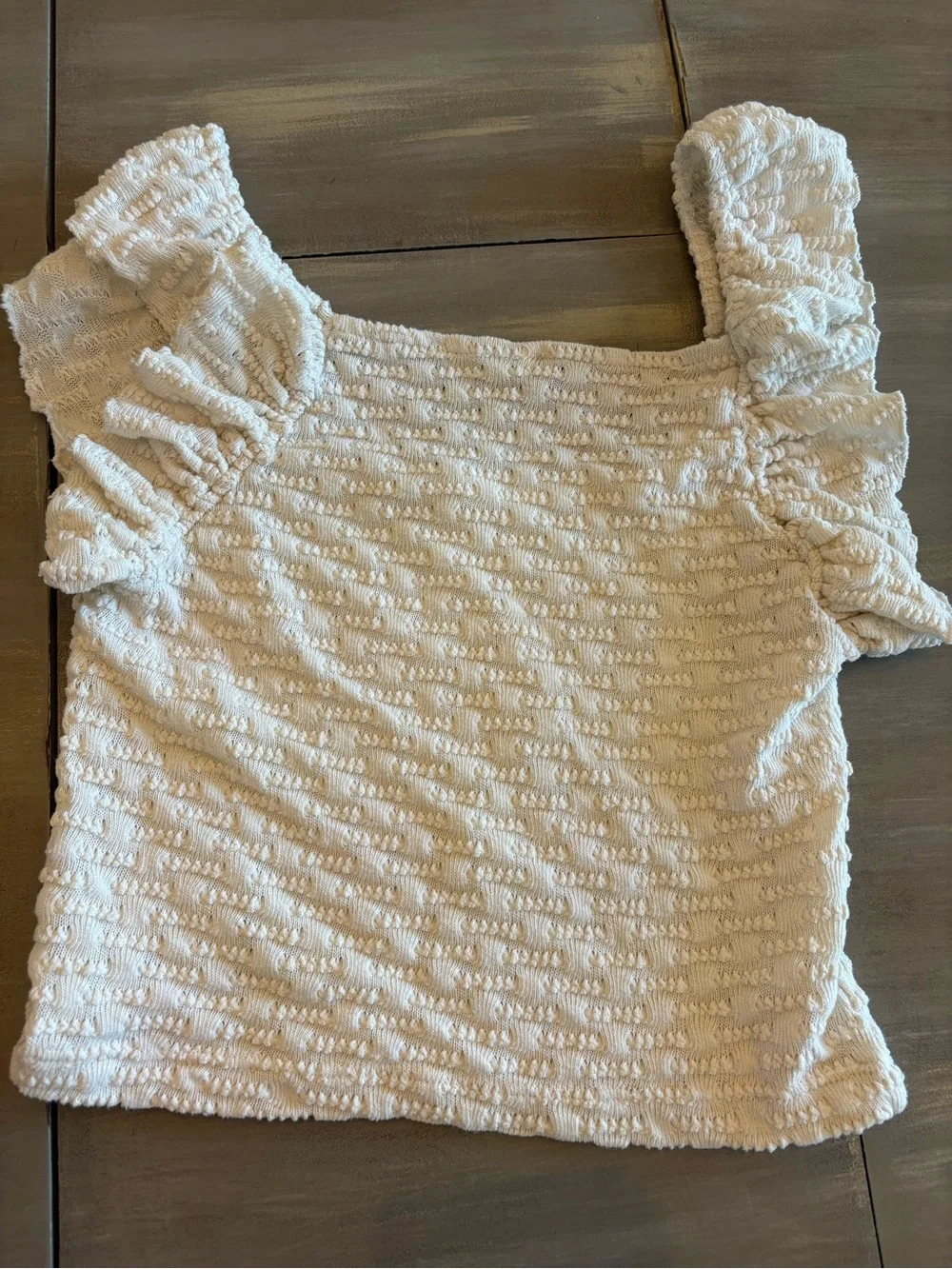 Free People ivory textured